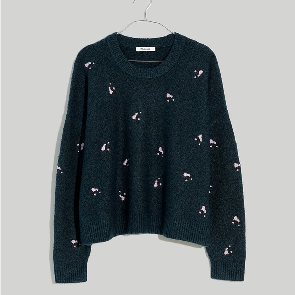 Madewell • Floral Pullover • Heather Spruce - Picture 4 of 5